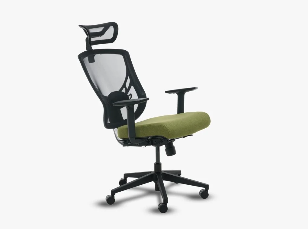 GTCHAIR IVINO FEKETE-ZÖLD IRODASZÉK