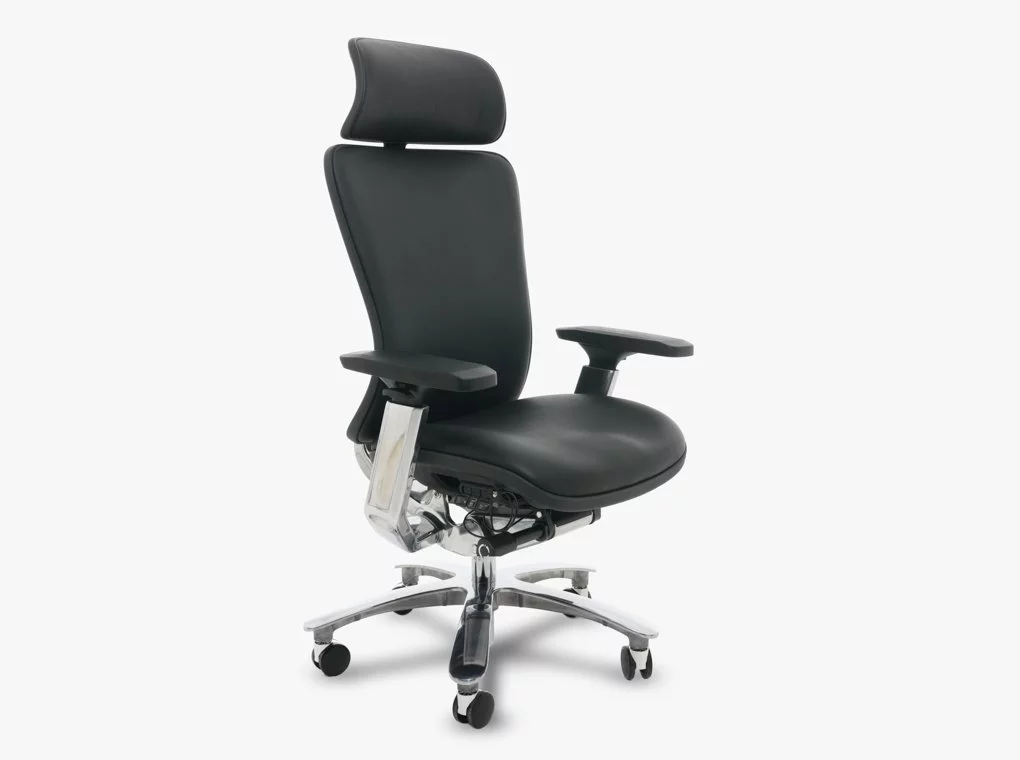 REVOTICA TITANIUM 901 FEKETE VALÓDI BŐR IRODASZÉK